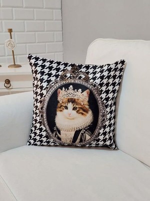 Körfez Kırlent Sevimli Hayvan Figür Baskılı Kırlent Kılıfı 43X43CM