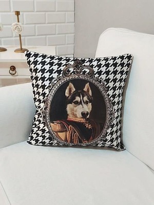 Körfez Kırlent Sevimli Hayvan Figür Baskılı Kırlent Kılıfı 43X43CM