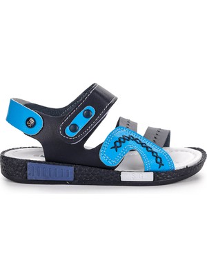 Kiko Kids Kiko Şb 2498-07  Erkek Çocuk Sandalet Terlik Lacivert - Mavi