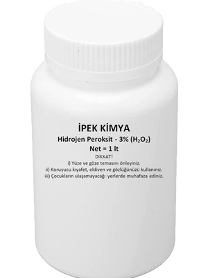 Ipek Kimya Hidrojen Peroksit %3 Oksijenli Su 1 Lt