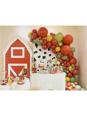 Best Parti Okaliptus Zerdeçal Yanık Turuncu Balon Seti 50 Adet