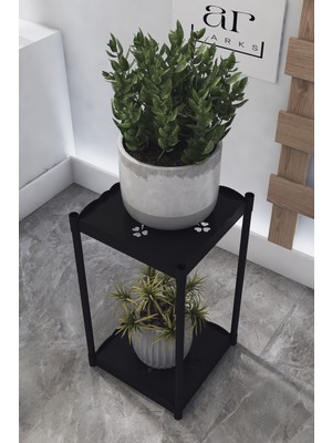 Armarks 2 Raflı Saksılık, Kış Bahçesi, Dekoratif Plastik Çiçek Saksılığı, Çiçek Saksı Standı