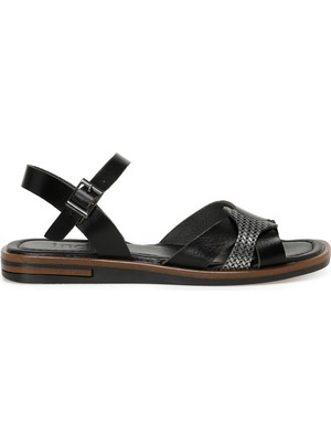 Incı Nudo 3fx Siyah Kadın Düz Sandalet