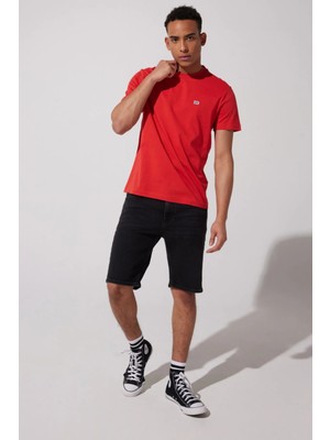 Lee Bisiklet Yaka T-shirt Coral