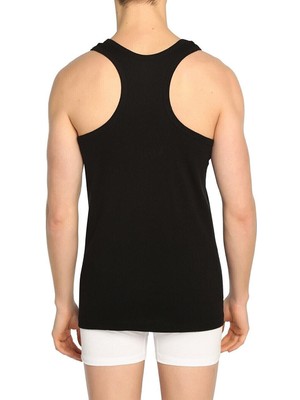 Black Swallow Erkek  Askılı 6lı Paket Ribana Spor Atlet