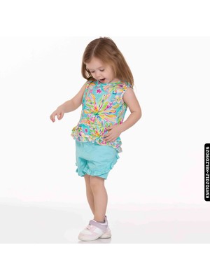 Nk Kids Kız Sulu Boya Bluz 9 Ay - 2 Yaş 34628 KBLZ09026 Mavi