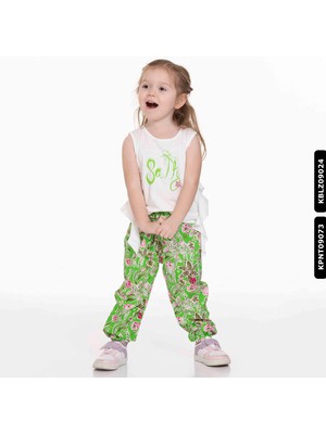 Nk Kids Kız Salty Bluz 9 Ay - 2 Yaş 34614 KBLZ09024 Ekru - Yeşil