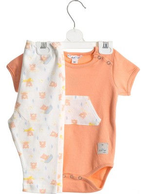 Zehhar Kanguru Cepli Bebek Body Pijama Takımı10