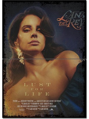 Ekart Lana Del Rey Pop Müzik Art Mdf Poster 70X100 cm