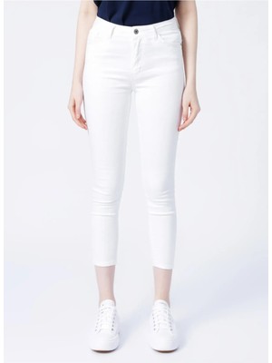 Fashion Friends 23Y0565K1 Fashion Friends Kadın Pantolon Beyaz