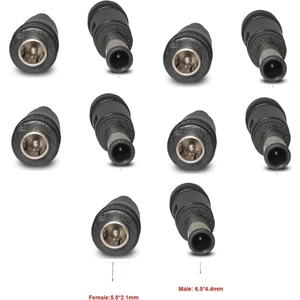 Ata Elektronik 10 Adet - Adaptör Jack Çevirici 6.4mm 4.4mm Fiş Dönüştürücü 5.5mm 2.5mm Ucu 6.4mm 4.4mm Çevirir