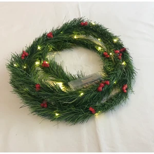 Kokinalı Ledli Yeşil Çam Dalı Garland Yılbaşı Çam Dalı