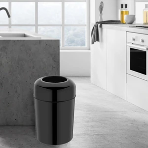 Pota Kapak Çöp Kovası 15 Litre Siyah