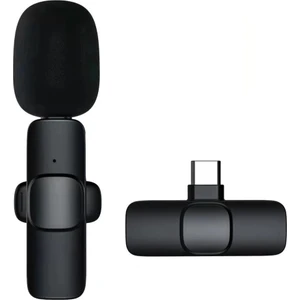 K8 Kablosuz Tak Çalıştır Yaka Mikrofonu (Telefon,tablet,pc)