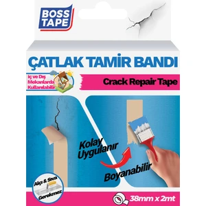 Boss Tape Duvar Pencere Pervaz Su Sızıntısı Çatlak Kapama Bandı Boyanabilir En:38mm Boy:2mt