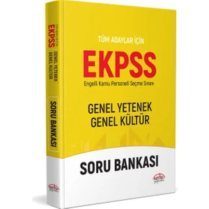 Editör Yayınları 2023 EKPSS Adayları İçin Soru Bankası
