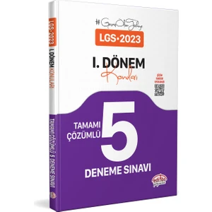 Editör Yayınları LGS I. Dönem Tamamı Çözümlü 5 Deneme