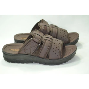 Erkek Suni Deri Tank Kahverengi Flok Terlik