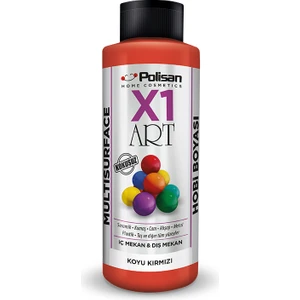 X1 Art Multisurface Hobi Boyası Koyu Kırmızı 120 ml