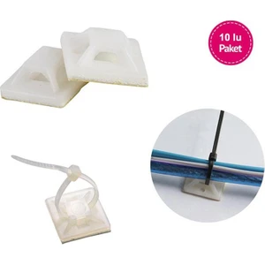 Yapışkanlı Kare Kroşe 20X20 10 Lu Paket