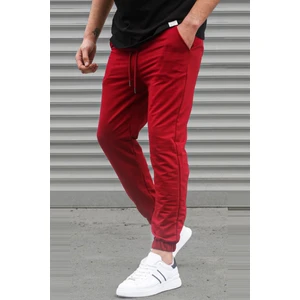 Bordo Basic Paçası Lastikli Erkek Eşofman 5494
