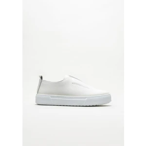 Beyaz Deri Erkek Günlük Ayakkabı