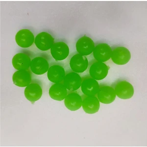 Fosforlu Yumuşak Silikon Boncuk 8 mm 20'li Paket Yeşil