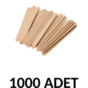 Puti 1000 Adet Ahşap Büyük Geniş Dil Çubuğu  Abeslang  Ağda Çubuğu