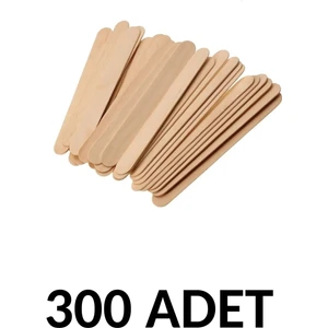 300 Adet Ahşap Büyük Geniş Dil Çubuğu  Abeslang  Ağda Çubuğu