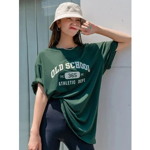 Kadın Old Scholl 365 Baskılı Oversize T-Shirt