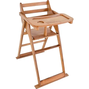 Home Ahşap Katlanabilir Mama Sandalyesi 27701