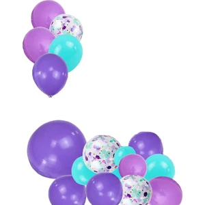 Patladı Gitti Deniz Kızı Konsepti Balon Seti 17 Adet  Balon