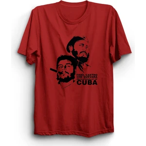 The Fame Che Guevara, Fidel Castro, Revolutionalist Of Cuba, Küba Tişört