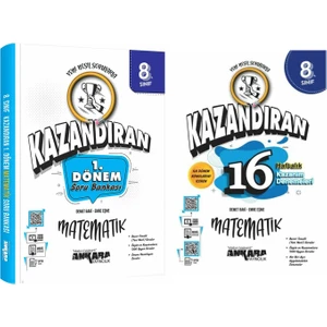 Ankara Yayıncılık 2023 LGS 1.Dönem Matematik Soru ve Deneme Seti 2 Kitap