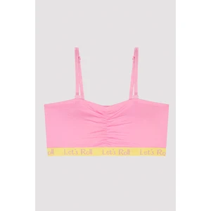 Pembe Kız Çocuk Pedli Kısa Atlet