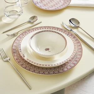 Decor 24 Parça 6 Kişilik Porselen Yemek Takımı