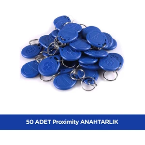 50 Adet Sarkey SR-600 Proximity Anahtarlık - Rfıd Tag - Göstergeç - 125 Khz