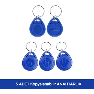 5 Adet Sarkey SR-602 Temic T5557 Yazılabilir - Kodlanabilir Anahtarlık - Rfıd Tag - Göstergeç
