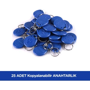 25 Adet Sarkey SR-602 Temic T5557 Yazılabilir - Kodlanabilir Anahtarlık - Rfıd Tag - Göstergeç