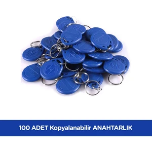 100 Adet Sarkey SR-602 Temic T5557 Yazılabilir - Kodlanabilir Anahtarlık - Rfıd Tag - Göstergeç