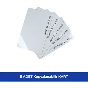 5 Adet Sarkey SR-622 Temic T5557 Yazılabilir - Kodlanabilir Kart - Rfıd Tag - Göstergeç
