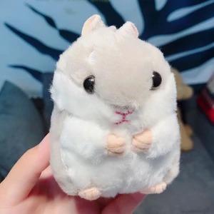 Hexingjie Store Hamster Bebek Kolye Yüzük ile Sevimli Karikatür Peluş Asılı Anahtarlık Anahtarlık Dekor  (Yurt Dışından)