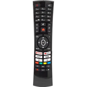 Kl Vestel Netflıx-Prime Vıdeo-Youtube-Twıtch Tuşlu Oval Kalıp Lcd-Led Tv Kumanda