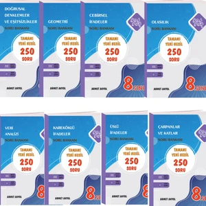 8. Sınıf Matematik 8'li Set
