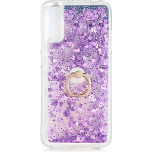 Kip GSM A70 Kılıf Sıvılı Simli Yüzüklü Kapak