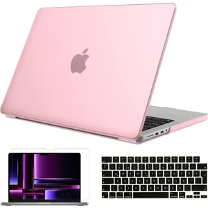 Nezih Case Apple Macbook Pro 2023 14 Inç M2 Pro/max A2779 Uyumlu Tam Koruma Kılıf + Siyah Klavye Kılıfı + Film