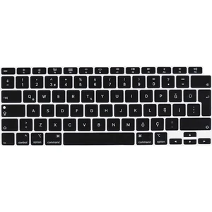 Nezih Case Apple Macbook Pro 2023 16 Inç M2 A2780 Uyumlu Türkçe Q Klavye Siyah Klavye Koruyucu Kılıf