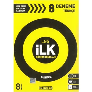 Hız Yayınları LGS Ilk Dönem Konuları Türkçe Deneme Sınavı