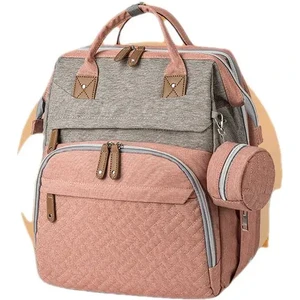 Dimute Shop Bebek Bakım Çantası Mumya Çantası Çok Fonksiyonlu Anne ve Bebek Çantası Yatağı (Yurt Dışından)