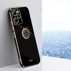 Poco X5 Pro 5g 6d Kaplama Düz Taraf Yüzük Cep Telefonu Kılıfları (Yurt Dışından)